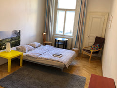 A bright modern room in the very center of Prague with a double bed; at a walkin  Like a Local - Best Location - Cozy Room in Prague Private room in condo vacation rental 17694279