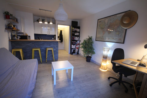 23  m2 + 4 m2 balcony . Ideal for 2 persons. Near Canal Saint Martin and Buttes  Paris, France Lovely studio with balcony Entire rental unit vacation rental 10463870