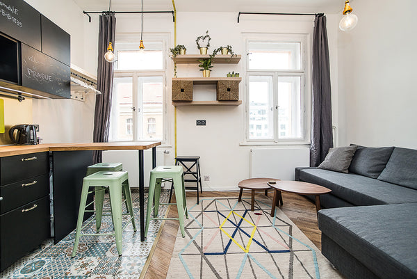 Newly renovated modern studio flat in the trendy, old industrial neighbourhood o Czechia Central designer studio by beautiful park & church Entire rental unit vacation rental 24068499