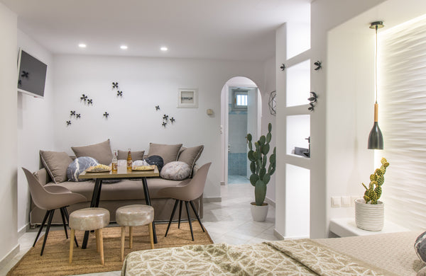 Brand new spacious studio steps away from the heart of the town, next to all the Naxos, Greece Exclusive Queen Studio in Naxos town Entire rental unit vacation rental 17952662