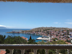 The house at the top of the hill. It is basically two autonomous apartments comp Greece Villa Thea Halki Entire home vacation rental 19632903