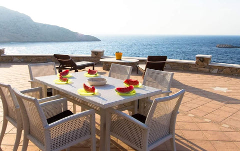 Beautiful house nestled on a hill overlooking the Mediterranean Sea. Huge verand Abilene, TX AEGEAN VILLAS IOS PLAKOTOS:VILLA LOVE Entire home vacation rental 16797454