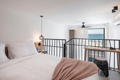 The amazing Loft Suite with elevated open bedroom on the upper floor make an ecl Rethimnon, Greece Seafront Loft Suite with direct sea view Room in boutique hotel vacation rental 673939107549895871