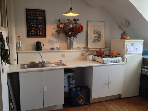 A large room very clear on 3d floor including a little kitchen side and a privat Ixelles, Belgium Room under the roof street side Private room in home vacation rental 1748384