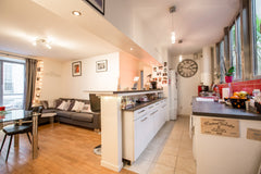 My apartment is located in a quiet street and well-secured building.<br />I have Paris, France Charming loft with terasse - Marais Entire rental unit vacation rental 9903123