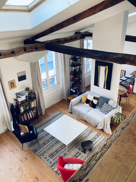Sous les toits de Paris, chaleureux loft de 70m2 refait à neuf, calme et ensolei Paris, France Loft d'architecte ensoleillé et calme Entire loft vacation rental 15467782