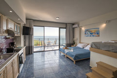 This newly renovated and well-equipped suite is conveniently located in the live  Hersonissos Harbour View Entire condo vacation rental 688135917539071984