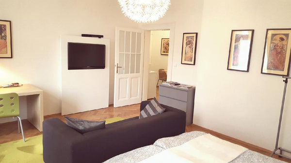 The Apartment have great location in the famous district Hradčany - Prague 1, on Prague, Czechia Roomy  Apt. in Center,Wifi+ParkingFree&1 min Metro Entire villa vacation rental 21300744