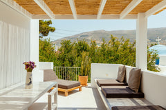 This cosy little Cycladic authentic and modern house, provides a living area of  Paros, Greece Rooftop House in the old town of Parikia Cycladic home vacation rental 43920087