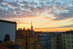 Nice flat in Vinhorady - 60sq m, 1 bedroom,  bathtub, 2WC. <br />Fully equiped :  Flat with terrace in Vinohrady Entire rental unit vacation rental 35794831