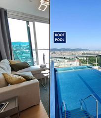 Ein absoluter Hingucker - sowohl die Wohnung an sich, als auch der Ausblick, den Vienna, Austria skyline - skypool - skykitchen - skybed - TOP 05 Entire rental unit vacation rental 667009837867645761