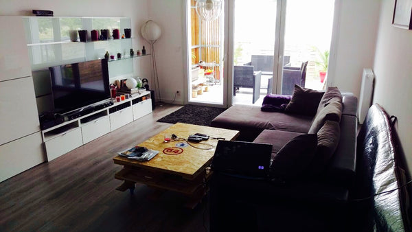 Logement neuf tout équipé, balcon avec salon de jardin. Place de parking sécuris Bègles, France Appartement 65m2 avec balcon & parking Entire rental unit vacation rental 18993252