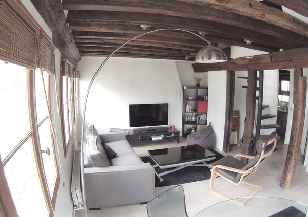 Long term only (min 3 months): Very nice duplex on 5th floor, in the Beaubourg/P Paris, France Lovely flat in a great location! Entire rental unit vacation rental 5463253