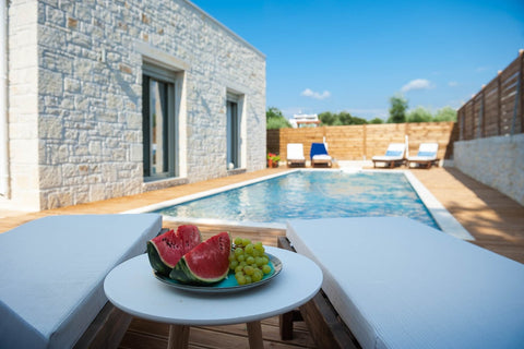 A brand new, stone-built 3 bedroom Villa with 3 bathrooms built within a beautif Rethimnon, Greece Villa Vera - With Private Heated Pool & Jacuzzi Entire villa vacation rental 49047056