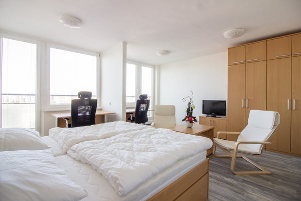 The apartment is situated in a residential area only 15 minutes by tram from the  Studio for 2 persons with a nice view Entire rental unit vacation rental 37793657