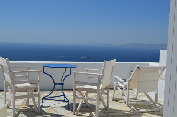 Unwind in our white, cycladic, eco-friendly house with a view over the blue seas London, United Kingdom Blue White House Cycladic home vacation rental 14082912