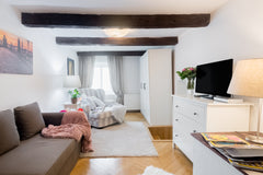 Set a romantic, memorable mood by lighting candles in an original fireplace nook Prague, Czechia Retreat to a Romantic Nest in the Old Town Square Entire serviced apartment vacation rental 20304022