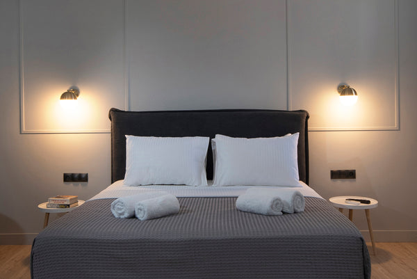 Ground floor , 2-3 guests ,double bed 150-180cm wide & extra bed available upon  GR Plaka Arch Suites-Junior Suite Room in boutique hotel vacation rental 53353381