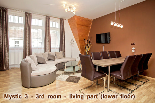 This is luxurious, two-floor, three bedroom apartment with three bedrooms, two b Prague, Czechia Mystic 3 - luxury duplex ap. - 130 m2 Entire rental unit vacation rental 3701347