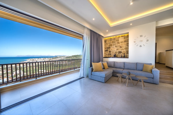 Golden View Villa Chania is a luxury holiday rental located at the highest point Chania, Greece Golden Seaview Villa, 800m From Platanias Beach Entire villa vacation rental 34496577
