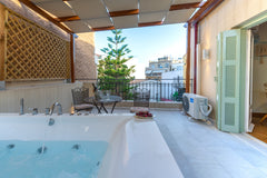 Ouranos (in english sky) is a deluxe suite with jacuzzi, at the last floor of a  Athens, Greece IPELHOME-OURANOS APARTMENT WITH JACUZZI Entire rental unit vacation rental 50122501
