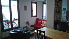 This quiet, lightful, 40-sqare-meter, 4th-floor apartment <br /> is located<br / Paris, France Peaceful hilltop flat in Paris Entire rental unit vacation rental 10835630