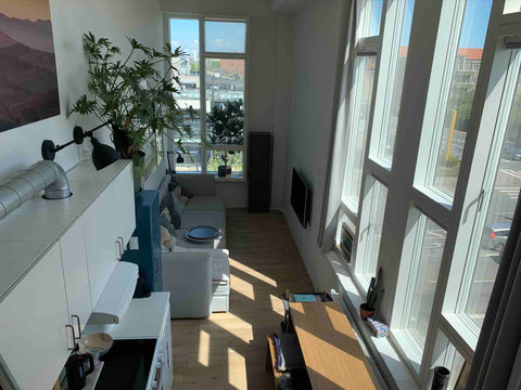 A lovely, light, modern apartment with a very high ceiling and big windows with  Copenhagen, Denmark Cosy apartment with great view next to the Metro Entire condo vacation rental 21209564