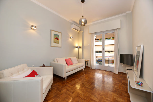 Typical athenian apartment, fully renovated and minimalistically furnished in Pa Athens, Attica, Greece Anthony's cozy and stylish apartment in Pangrati Entire rental unit vacation rental 35161479