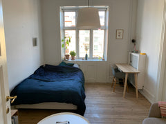 The room is furnished with a really good  bed, a rack and a chest for clothes as Copenhagen, Denmark Large and spacious privat room near the citycenter Private room in rental unit vacation rental 40287293