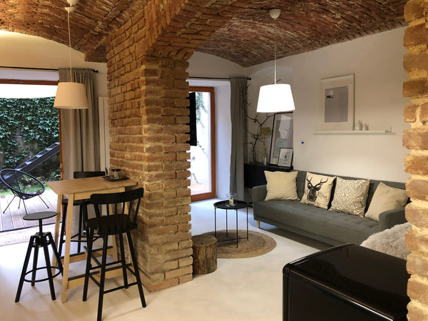 This apartment with a romantic garden terrace situated in one of the Pragues mos Prague, Czechia Hidden garden in Prague Entire rental unit vacation rental 41081498