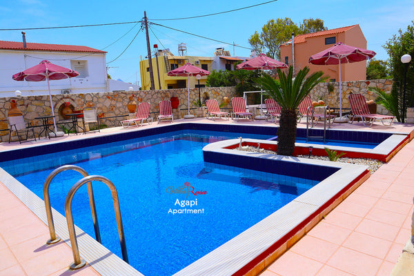 The apartment consists of two bedrooms, one with a large double bed and one with  Villarosa  Agapi apartment Entire rental unit vacation rental 49992397