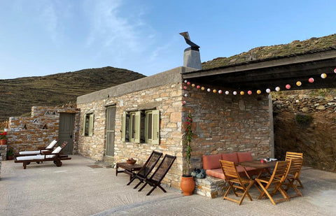 A cozy stone house with amazing view at the Aegean Sea, a quite place that you c  Stone house with sea view Cycladic home vacation rental 42042473