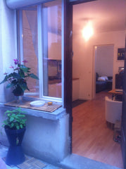 Appartement de 23m2, au rez-de-chaussé, sur cour privative. Il y a un salon avec Paris, France 2 pièces avec petite terrasse Entire rental unit vacation rental 7200666