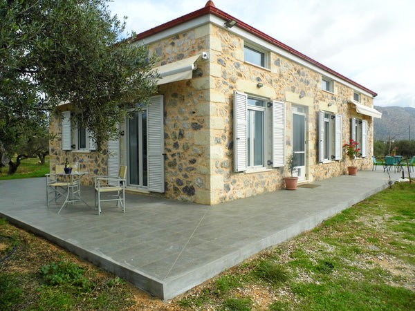 This new, bright, airy and welcoming house has all you need and so much more to  Stavros, Greece Olive trees garden house Entire home vacation rental 42113780