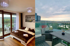 Our luxury flat is near from the center ( 12 minutes by tram ) tram station is 1  New Luxury Flat with cool view from Balcony AIRCON Entire rental unit vacation rental 37380854