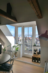 A spacious room with double bed in our 97sqm penthouse apartment with views of t Copenhagen, Denmark Room in sunny penthouse w/balcony, city and beach Private room in loft vacation rental 573220768176384929