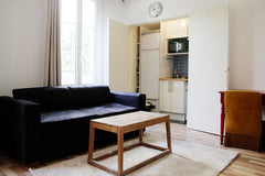 This spacious studio (30m2) is situated in a beautiful calm courtyard, 10 min wa Paris, France Calm studio close to Montmartre Entire rental unit vacation rental 5020309