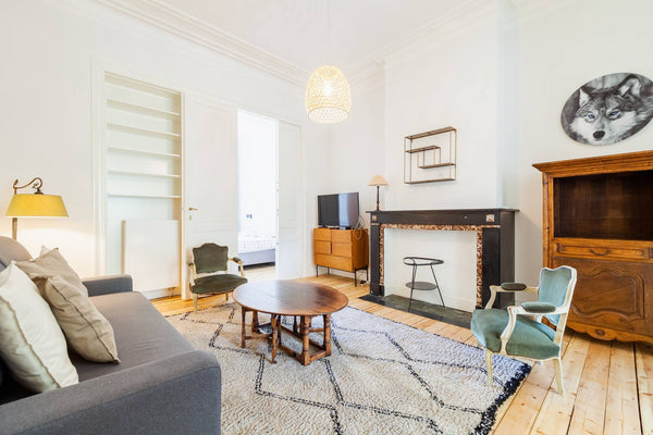 Newly renovated in authentic style in a typical art nouveau house <br />New bedd Denmark one bedroom Apartment Self Check In in center of trendy st Gilles Entire rental unit vacation rental 699029576141382111