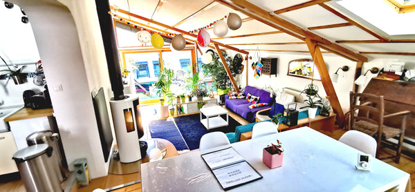 LYON SWEET HOME: loft climatisé en centre ville<br /> 100% clean atypique calme  Dijon, France Idéal loft cosy 110m2 belle terrasse petit garage Entire loft vacation rental 23462615