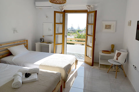 Enjoy a great holiday in our brand-new modern studio with balcony and vegetable  Greece Modern studio for 2 near Agia Anna beach Naxos Entire condo vacation rental 665831707305398452