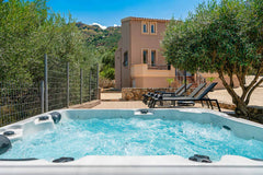 The lovely 2-bedroom Nature House offers a private outdoor Jacuzzi, and it is lo Chania, Greece Nature House, 2 BD, 1 BA, private Jacuzzi Entire cottage vacation rental 13630576