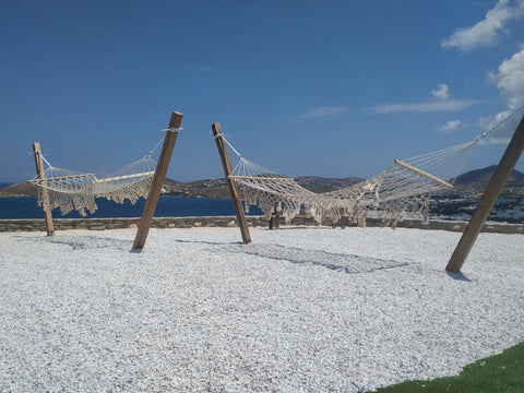 A spacious apartment made out of thick stone walls that contains a traditional w Paros, Greece The Stone Cycladic home vacation rental 31669729