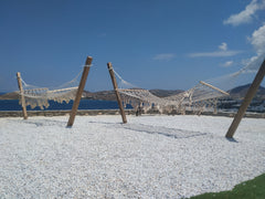 A spacious apartment made out of thick stone walls that contains a traditional w Paros, Greece The Stone Cycladic home vacation rental 31669729