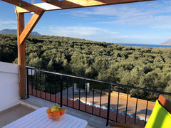 Hello! We are a retired Canadian/British couple with a completely private attach Kaloudiana, Greece Kourthiana Country Villa Entire guest suite vacation rental 31276283
