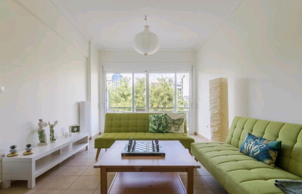 Spacious apartment with 3 master bedrooms & big terrace in the center of Athens, Athens, Greece Bright🧘3Br/3Bth Apt w/big balcony,1 min to metro Entire condo vacation rental 566630004860169163