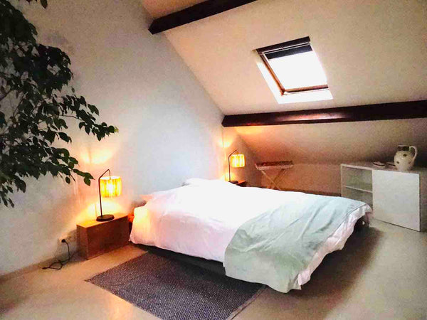 Bedroom in a house with an entrepreneur and osteopath ( 25 and 30 y). <br /><br  Antwerp, Belgium Wilrijk (Antwerp) : Big bedroom with bureau (32m2) Private room in home vacation rental 46849118