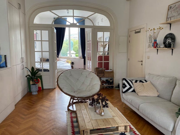 We put on our flat/sudio (65m2) when we will be away. Located on the 1st floor ( Brussels, Belgium Cosy appartment next to the city center Entire rental unit vacation rental 52081590