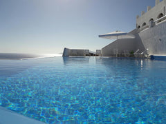 Room Size: 28 m²<br />Overlooking the Aegean Sea, this air-conditioned room come Greece Quadruple room sea view Room in bed and breakfast vacation rental 21436587