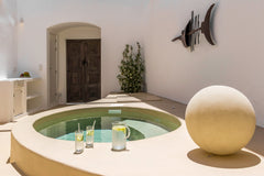 This elegant villa, a restored noble residence of aristocratic descent crowns th  VILLA EKAVI at the hub of Naousa Village Cycladic home vacation rental 43891472