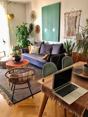 Idéalement situé dans le 6ème arrondissement de Lyon, quartier résidentiel calme Lyon, France Appart bohème chic à 2 pas du parc de la tête d'or Entire rental unit vacation rental 47459016